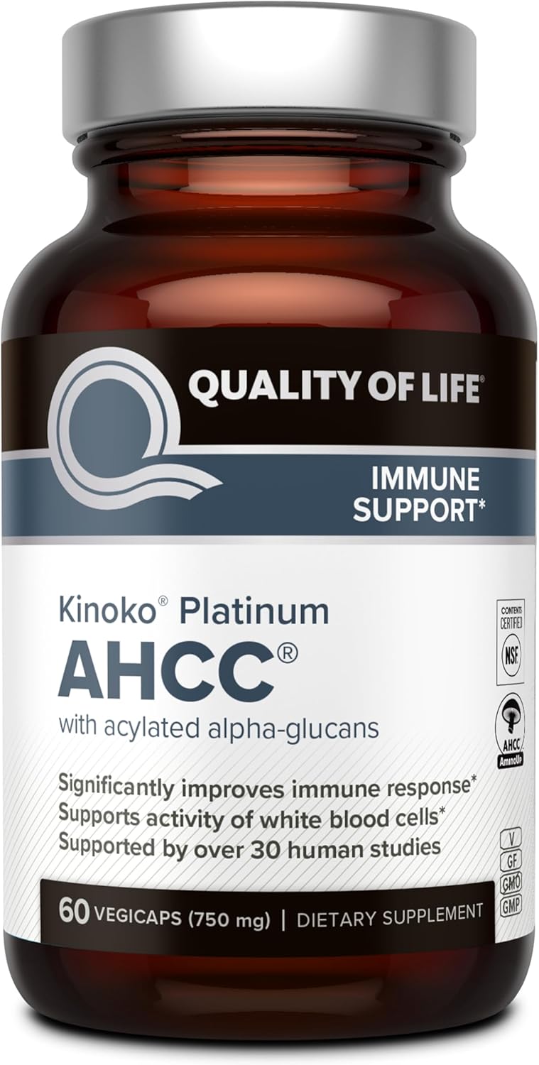 Quality of Life Kinoko Platinum AHCC 60 Vegicaps